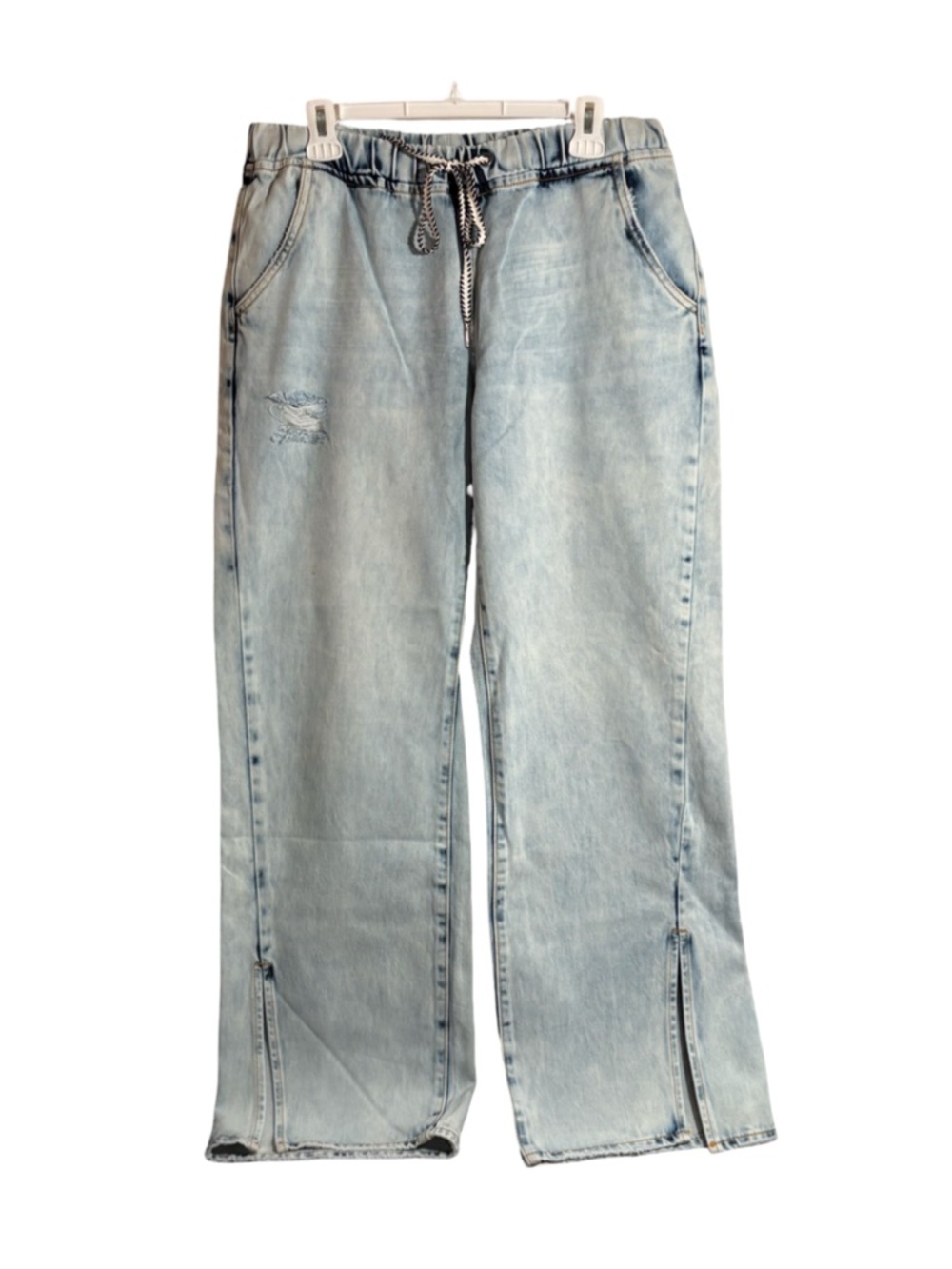 One Teaspoon Light Blue Wide Leg Denim Pants